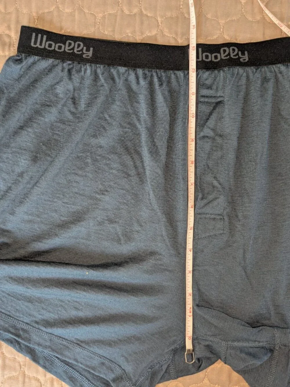 Woolly Everyday Mens Boxer Briefs Underwear Size XL Navy Blue Merino Wool Flaw